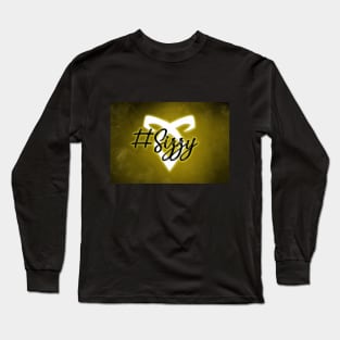 Shadowhunters - #Sizzy w/ Angelic Rune - Yellow Glow Long Sleeve T-Shirt